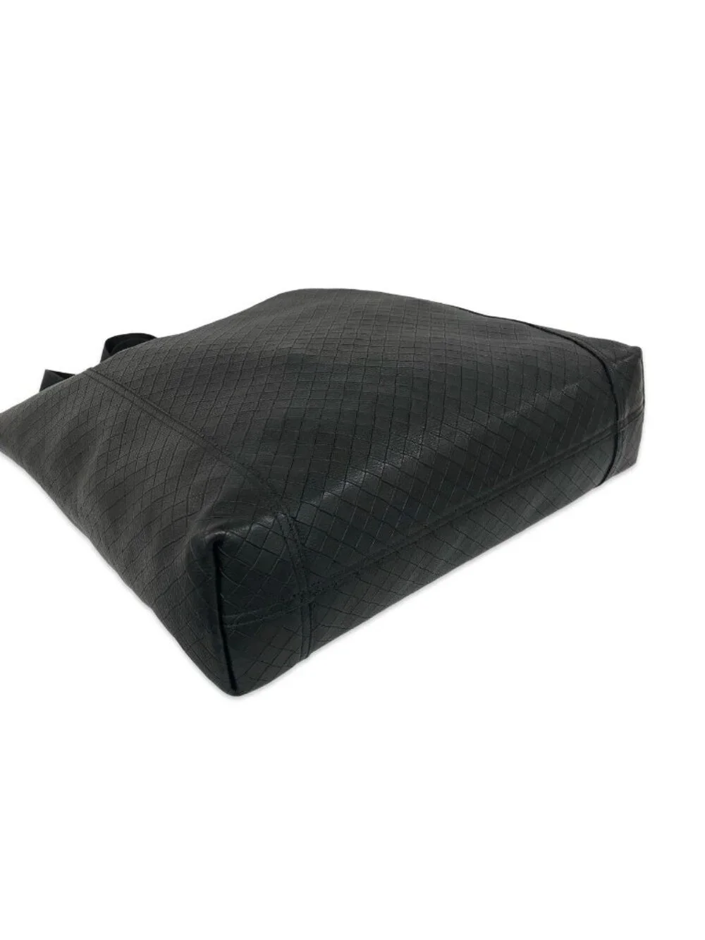 Bottega Veneta Intreccio Mirage Leather Tote Bag Black